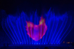 Licht-Wasser-Spiele - Blau mit Herz