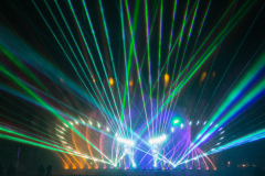 Licht-Wasser-Spiele - Blau Grün Laser