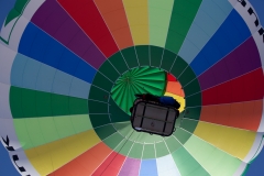 Heißluftballon von unten