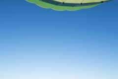 Heißluftballon mit Schatten