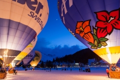 Heißluftballone in Arosa
