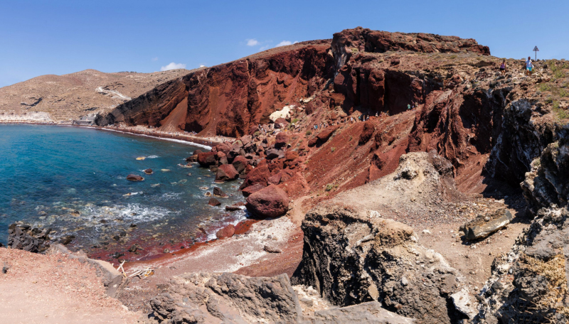 Red Beach auf Santorini