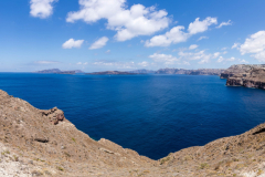 Panorama von der Caldera auf Santorini