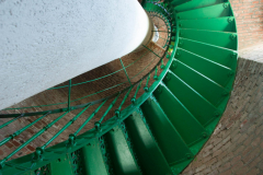 Wendeltreppe im Leuchtturm auf dem Darß
