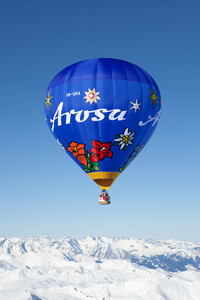 Heißluftballon in Arosa