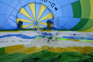 In einem Heißluftballon